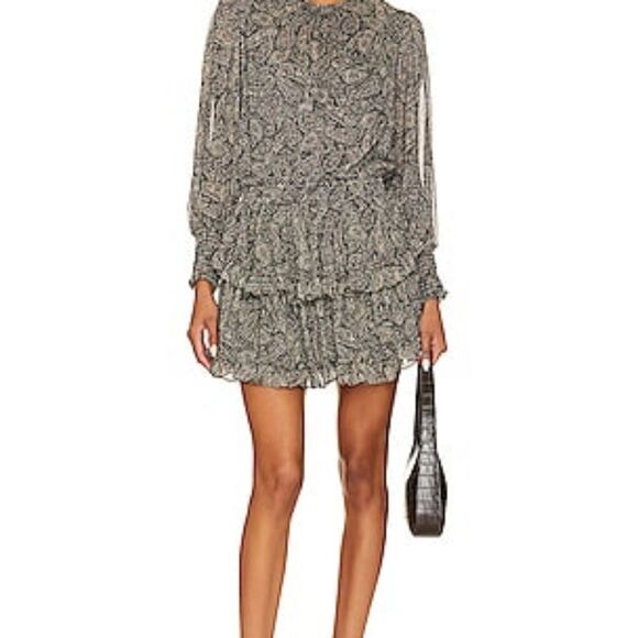 Misa Los Angeles Paisley Mini Dress - NWT - Size Medium $358 MSRP - Picture 2 of 3